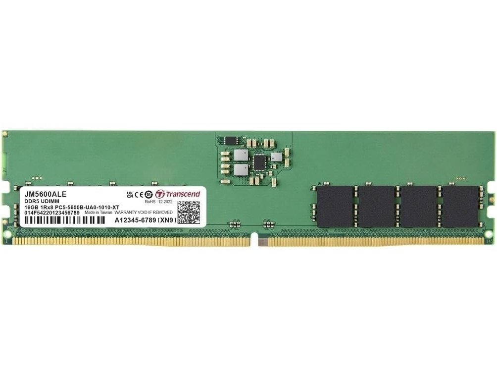 TRANSCEND 48GB JM DDR5 5600 U-DIMM 2Rx8 3Gx8 CL46 1.1V