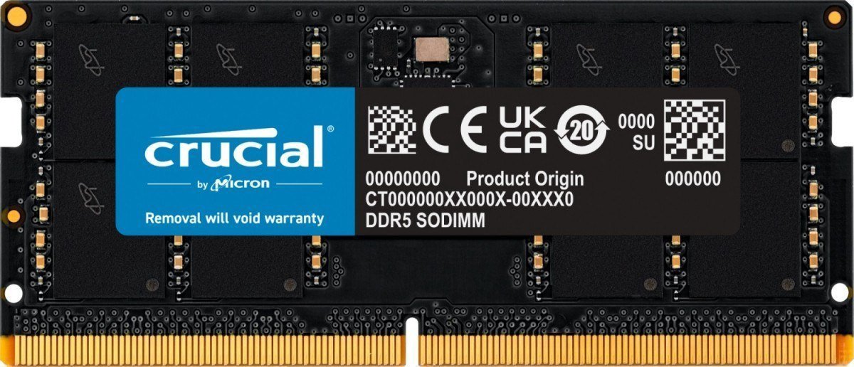 Operatyvioji atmintis Crucial Notebook memory DDR5 SODIMM 32GB/5600 CL46 16Gbit