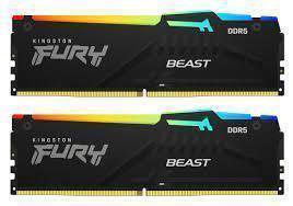 Atmintis Kingston Fury Beast 64GB DDR5, 6000 MHz, CL30, 288-Pin, DIMM Kit (32GB x 2)  Kingston