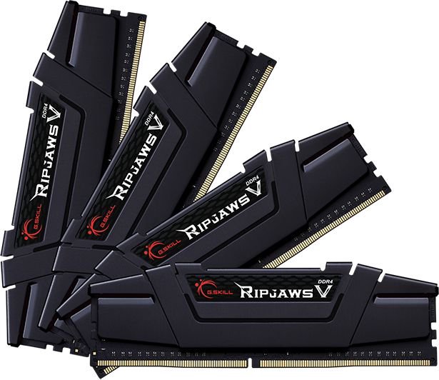 Memory G.Skill Ripjaws V, DDR4, 128 GB, 3600MHz, CL18 (F4-3600C18Q-128GVK)