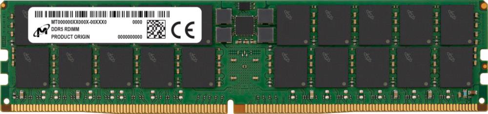 Server Memory ModuleMICRONDDR564GBRDIMM6400 MHzCL 521.1 VMTC40F2046S1RC64BR