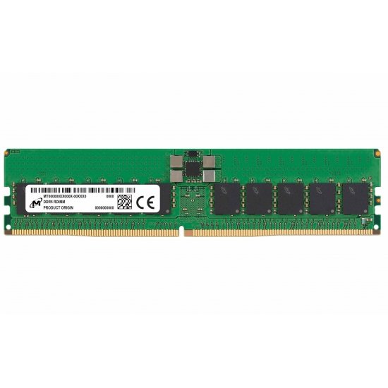 Micron RDIMM 32GB DDR5 2Rx8 6400MHz PC5-51200 ECC REGISTERED MTC20F2085S1RC64BD2R