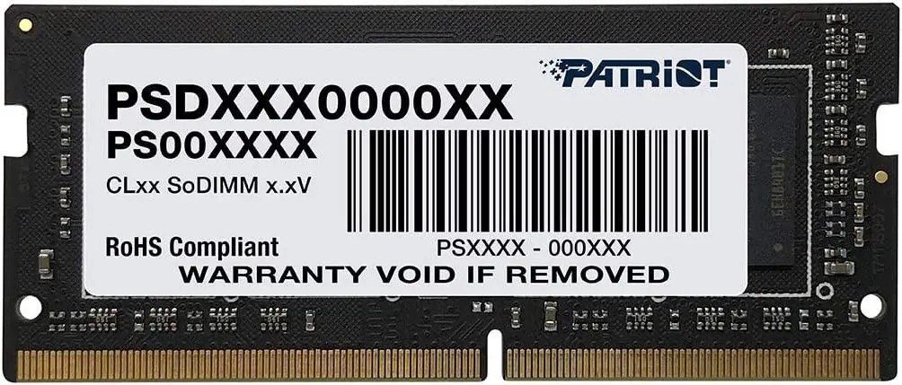 "Patriot SO-DIMM DDR4 16GB 3200MHz Bulk Rank1 2Gx8