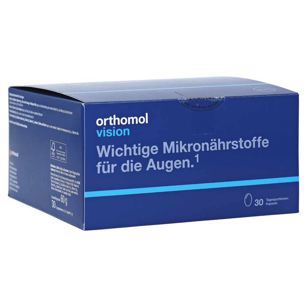 ORTHOMOL VISION, kapsulės, 30 porcijų