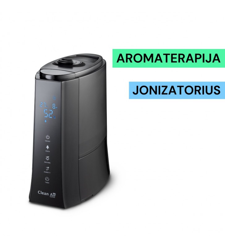 Ultragarsinis oro drėkintuvas Clean Air CA-603 : Drėgmės išgarinimas (ml/h) - 120-300, Galia (W) - 38, Išmatavimai (mm) - 335x150x285, Patalpų plotas (m |m ) - 45|100, Pavadinimas - CleanAir CA-603, Vandens bako talpa (l) - 5