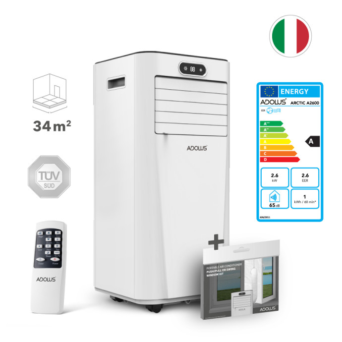 Wifi kondicionierius ADOLUS ARCTIC A2600 su lango tarpine