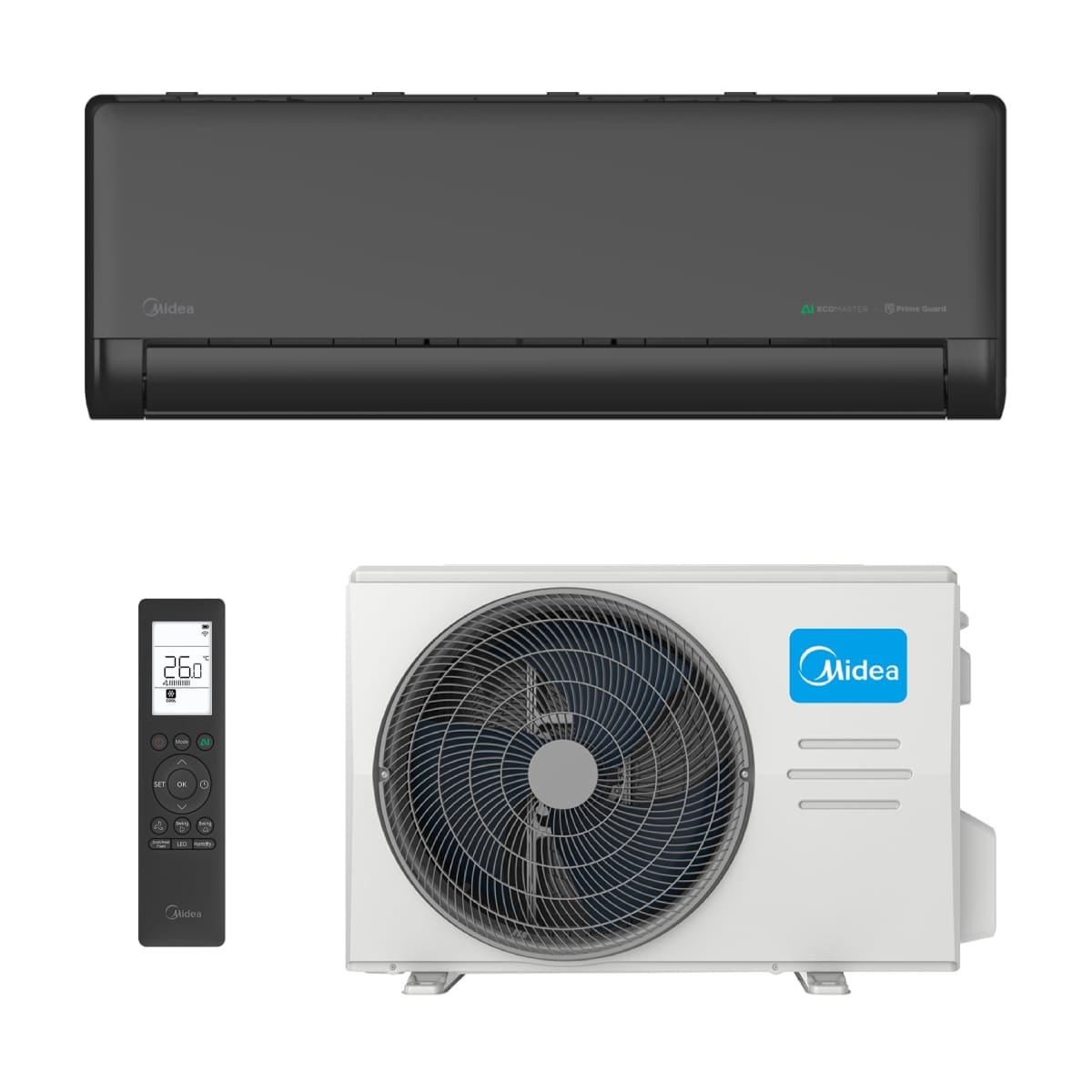Šilumos siurblys Midea SOLSTICE EZB-09RD6-I + EZ-09RD6H-O 2,6/2,9 kW