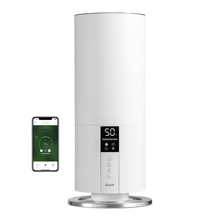 Oro drėkintuvas Duux Humidifier Gen 2 Beam Mini Smart 20 W, Water tank capacity 3 L, Suitable skirtas rooms up to 30 m², Ultrasonic, Humidification ca