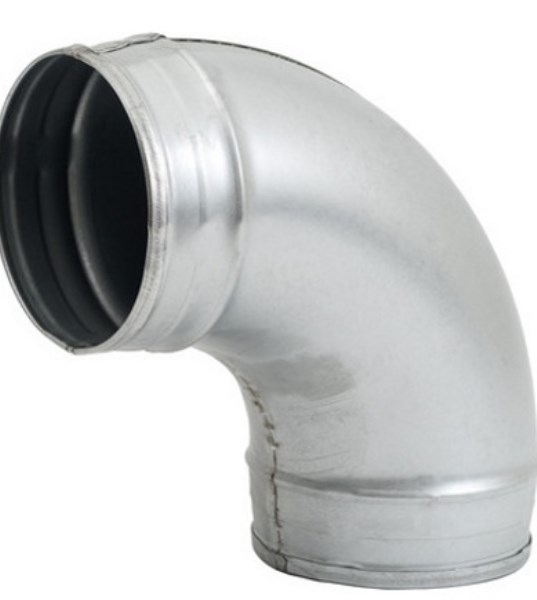 Alkūnė ortakio be tarpinės BF90-125 Ø 125 mm Europlast