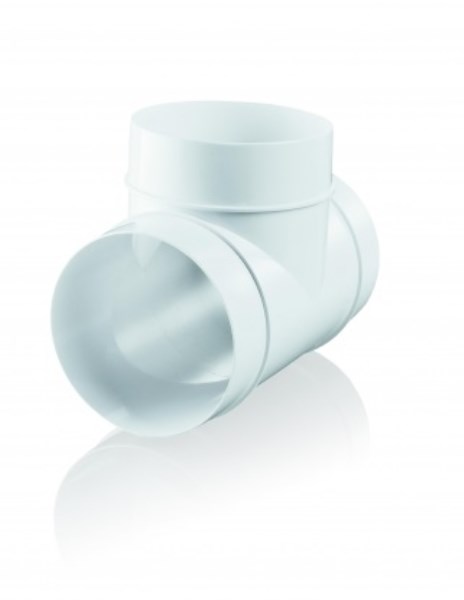 Trišakis ortakių sujungimui plastikinis apvalus Ø 125 mm Vents