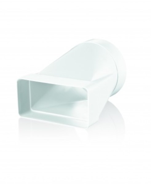 Perėjimas ortakio sujungimui iš stačiakampio 110 x 55 mm į apvalų Ø 100 mm Vents