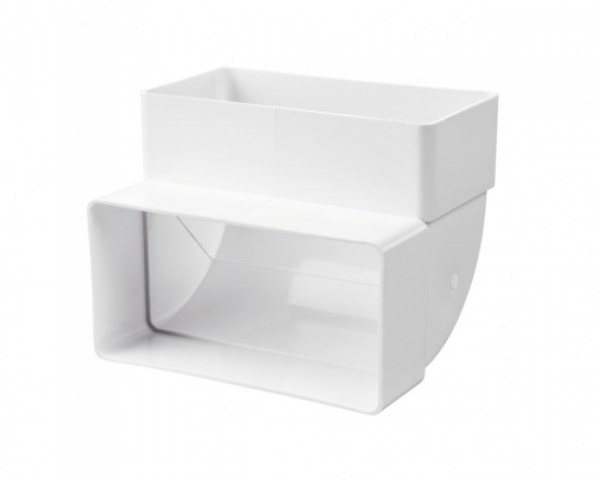 Alkūnė ortakio plastikinė vertikali 110 x 55 mm Vents