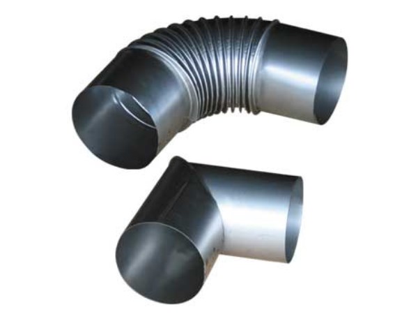 Alkūnė dūmtraukio plieninė Ø 150 mm 90° METAK15