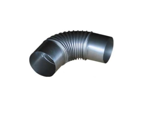 Alkūnė dūmtraukio plieninė Ø 130 mm 90° METAK13