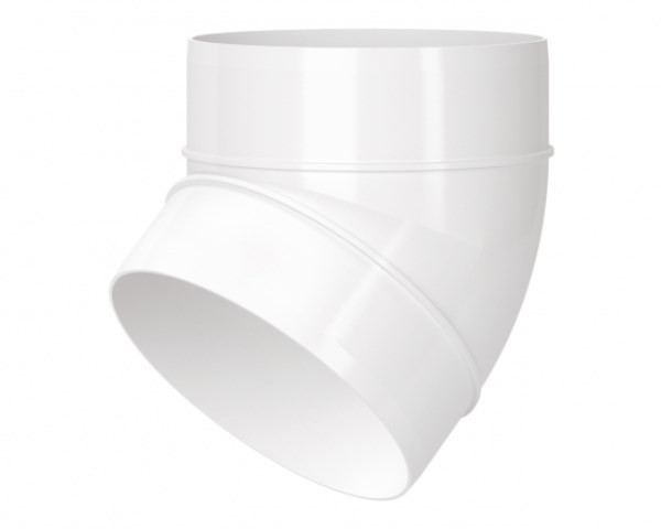 Alkūnė ortakio plastikinė Ø 100 mm 45° 121-45P Vents