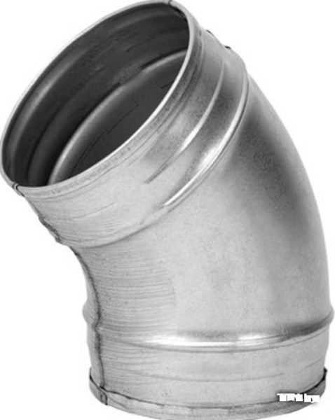 Alkūnė ortakio be tarpinės BF45°-100 Ø 100 mm Europlast