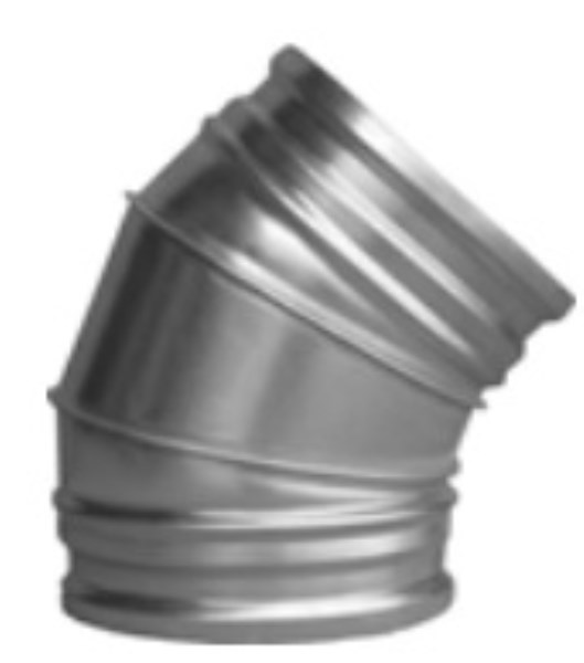 Alkūnė ortakio be tarpinės BF45*-160 Ø 160 mm Europlast