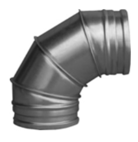 Alkūnė ortakio be tarpinės BF90°-160 Ø 160 mm Europlast