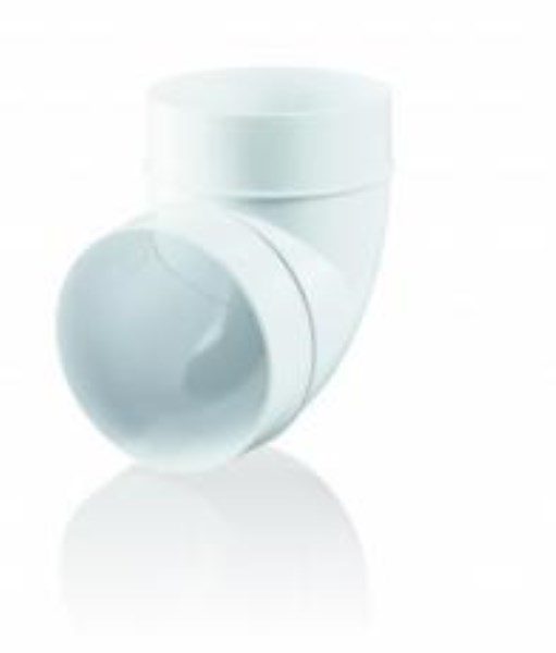 Alkūnė ortakio plastikinė Ø 125 mm 45° Vents
