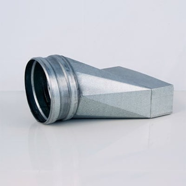 Perėjimas ortakių nesimetrinis iš 150 x 50 mm į Ø 120 mm 5TN15D12 Glori