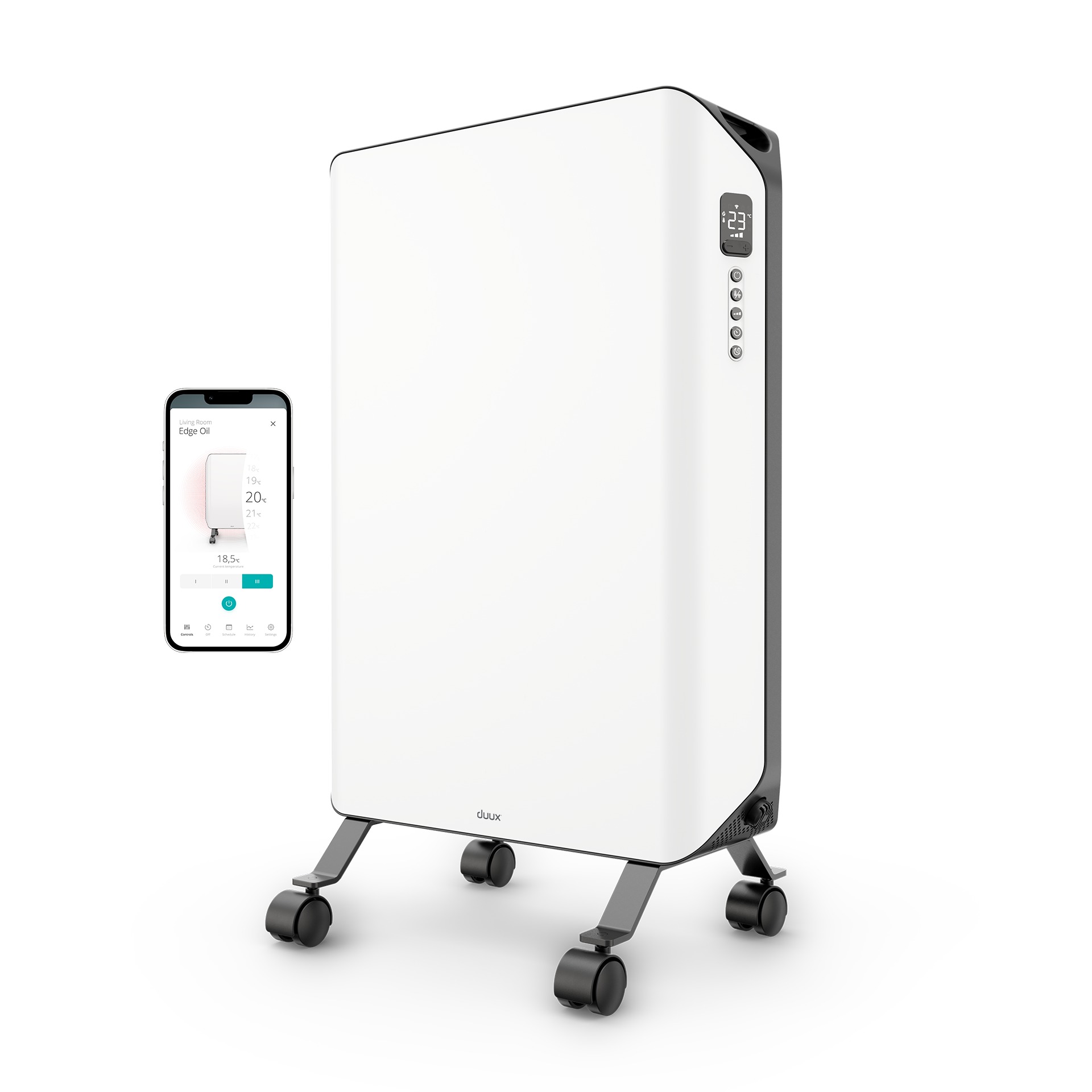 Tepalinis radiatorius Duux Edge 2000 W Baltas
