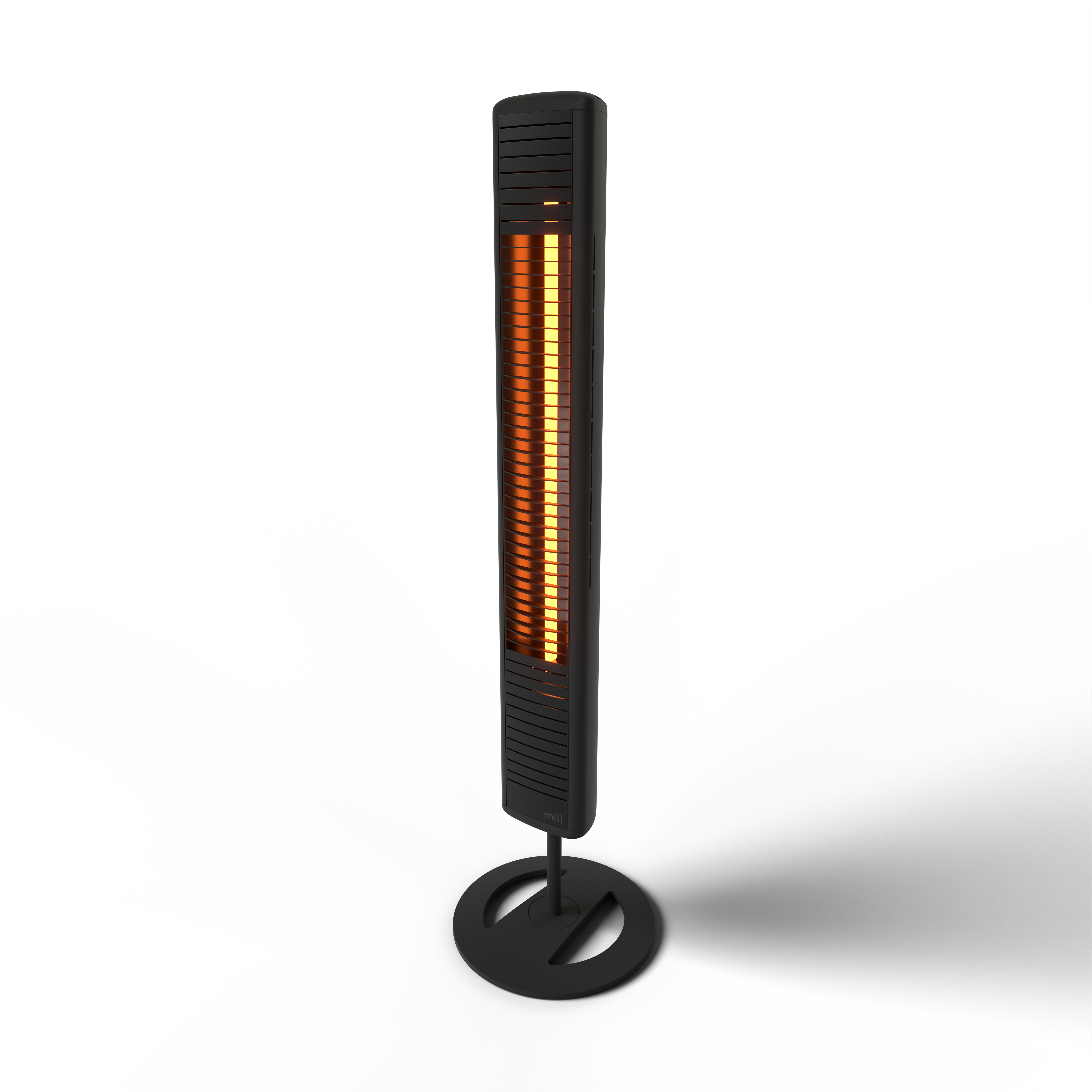 Šildytuvas Mill Outdoor Heater OH2000ULGPFLOOR 2000 W, Black, IP65