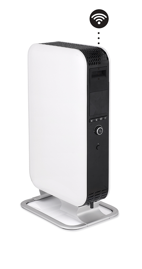 Šildytuvas Mill OIL2000WIFI3 GEN3 Oil Filled Radiator, 2000 W, Number of power levels 3, Suitable for rooms up to 24 m², White/Black