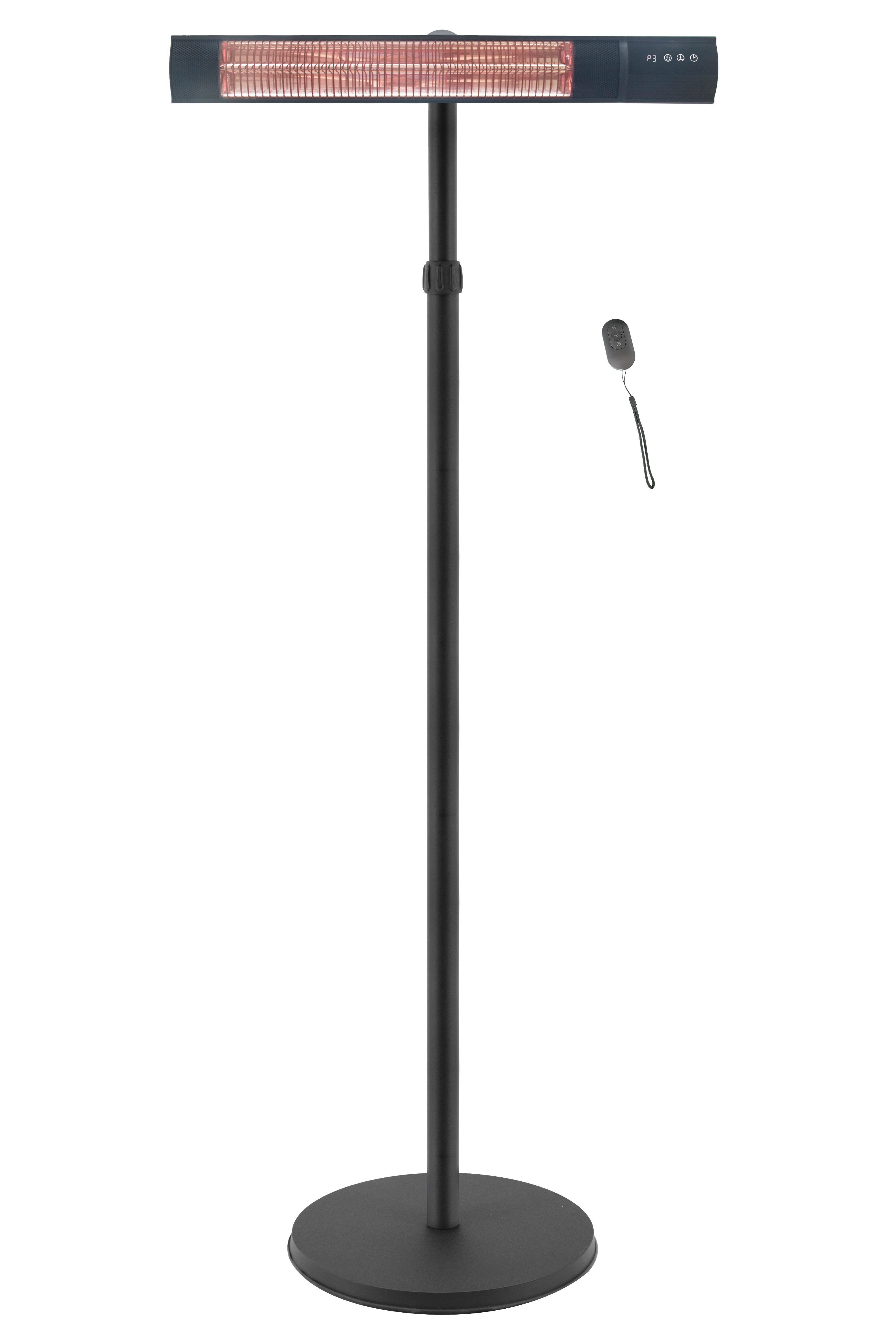 Lauko šildytuvas TunaBone TB2580ST-01, viengubas anglies auksinis vamzdis, 2500 W, juodas