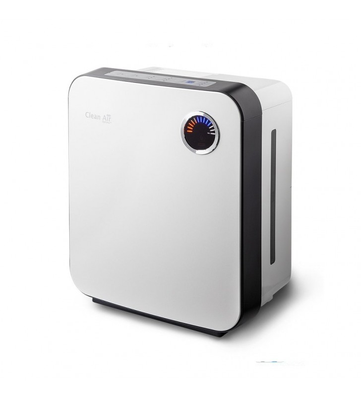Hibridinis oro drėkintuvas-valytuvas Clean Air Optima CA-807 : Drėgmė skaitmeniniame ekrane (%) - 45-60, Drėgmės išgarinimas (ml/h) - 200-400, Galia (W) - 44-344, Integruotas drėgmės jutiklis - Taip, Išmatavimai (mm) - 391x238x444, Įtampa (V|Hz) - 220|60, Patalpų plotas (m |m ) - 70|175, sPavadinimas - Oro val. ir drėk. Clean Air CA-807, Svoris (kg) - 6.9