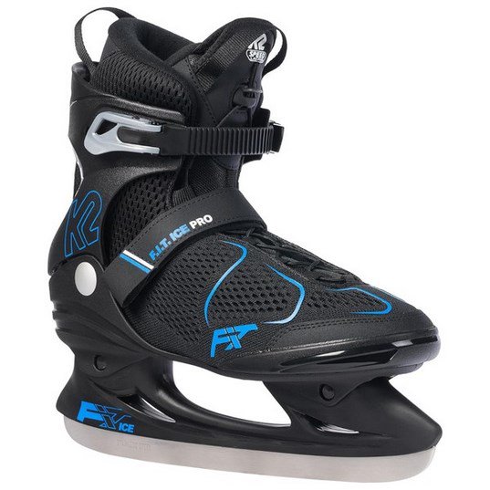 Vyriškos pačiūžos K2 F.I.T. ICE PRO juoda/mėlyna 40.5