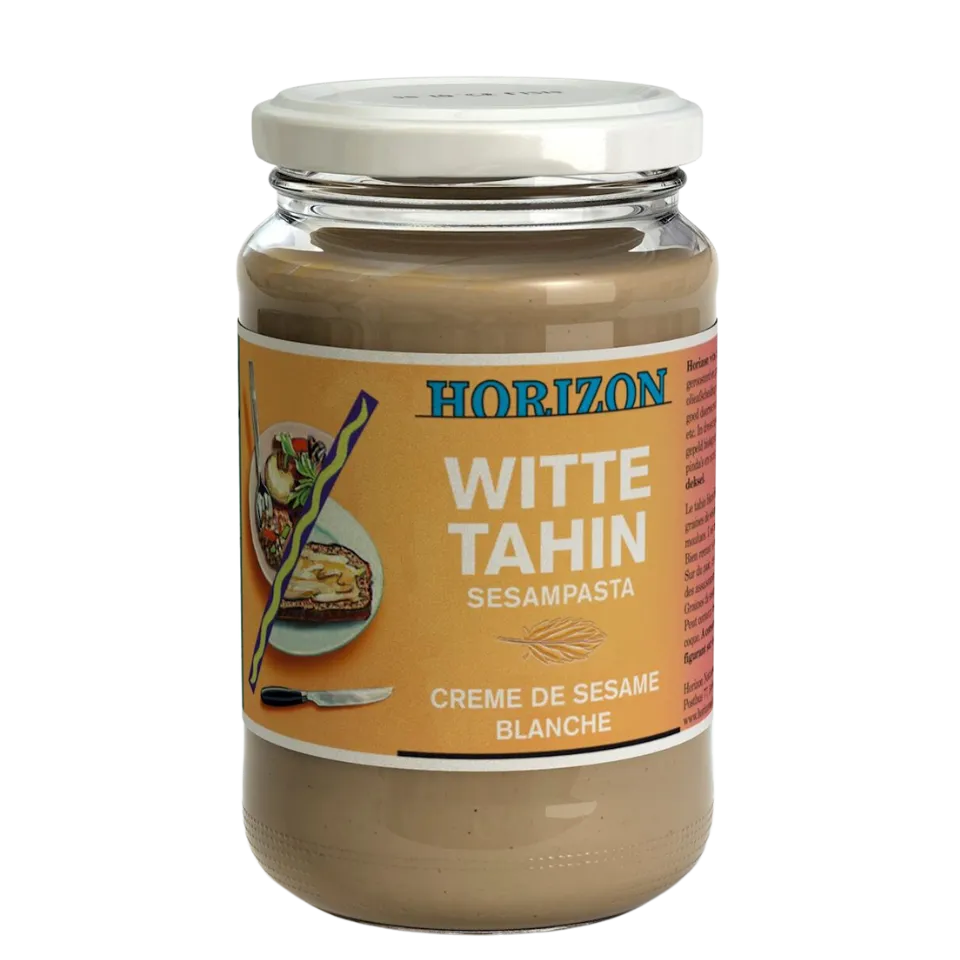 Ekologiškas baltas Tahini kremas (baltojo sezamo pasta) | Horizon (350 g)