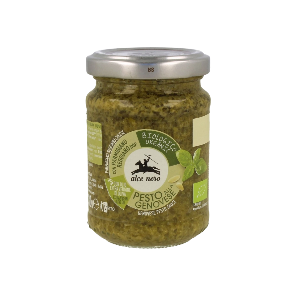 Ekologiškas bazilikų pesto padažas | ALCE NERO (130 g)