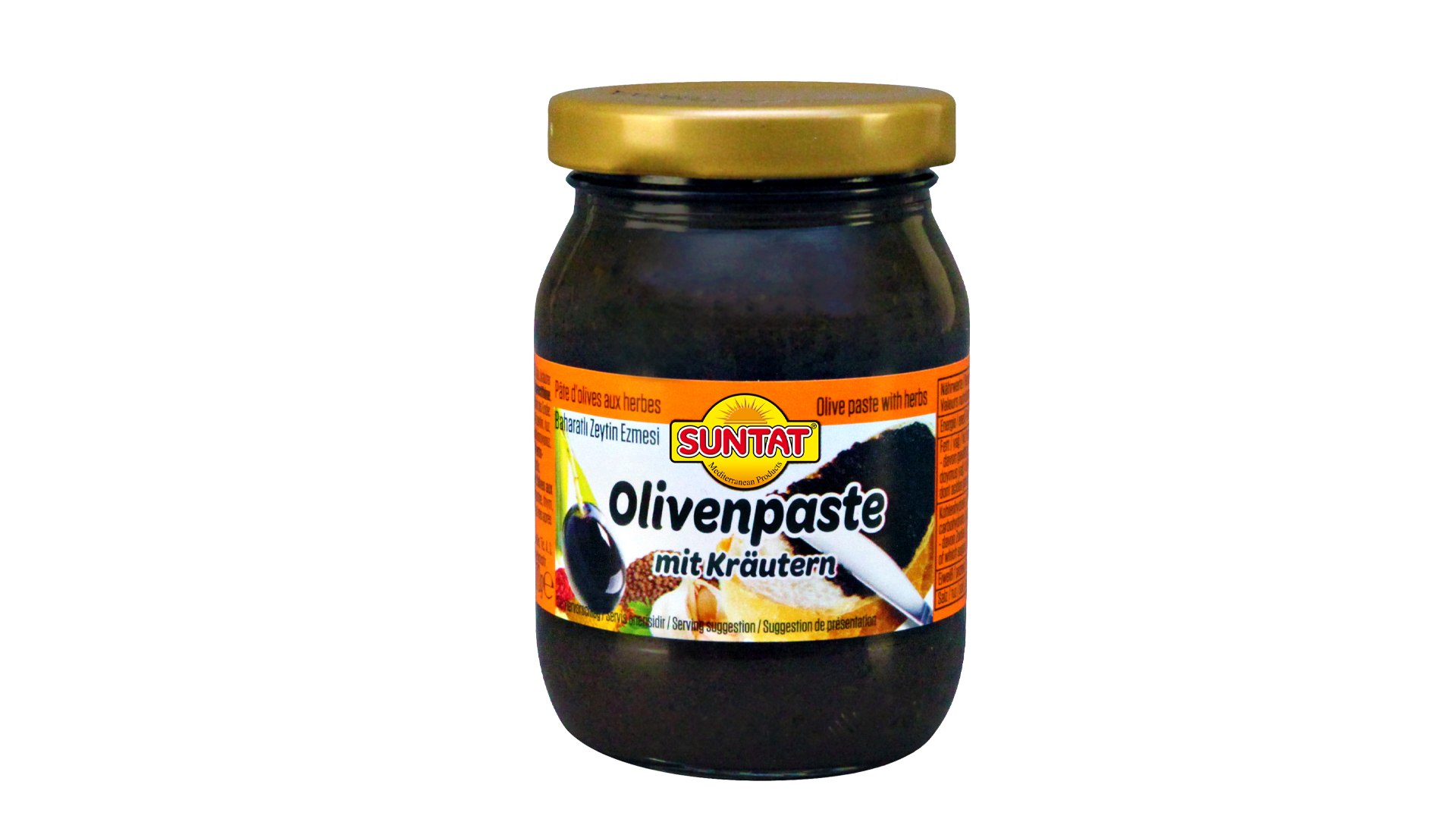 Alyvuogių užtepėlė su žolelėmis SUNTAT, 180 g