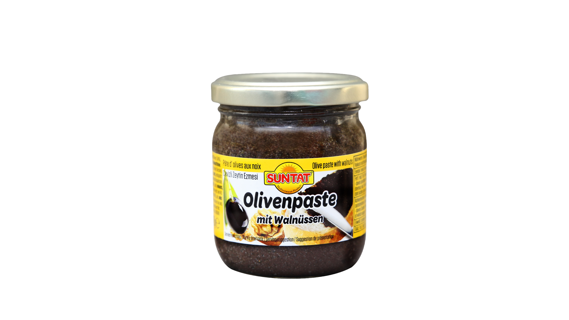 Alyvuogių užtepėlė su riešutais SUNTAT, 180 g