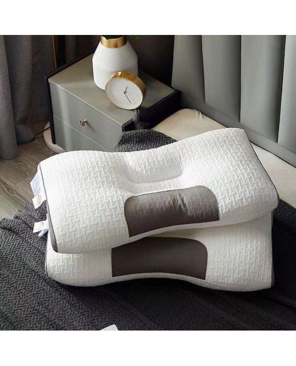 Nauja 3D SPA masažo pagalvė, padedanti miegoti ir apsaugoti kaklą medvilninės pagalvės