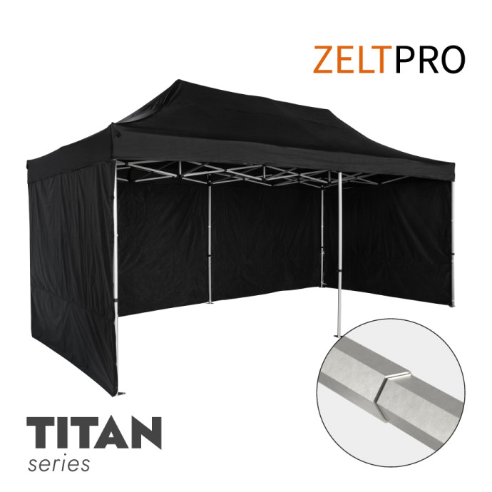 Prekybinė Palapinė 3x6 Juoda Zeltpro TITAN