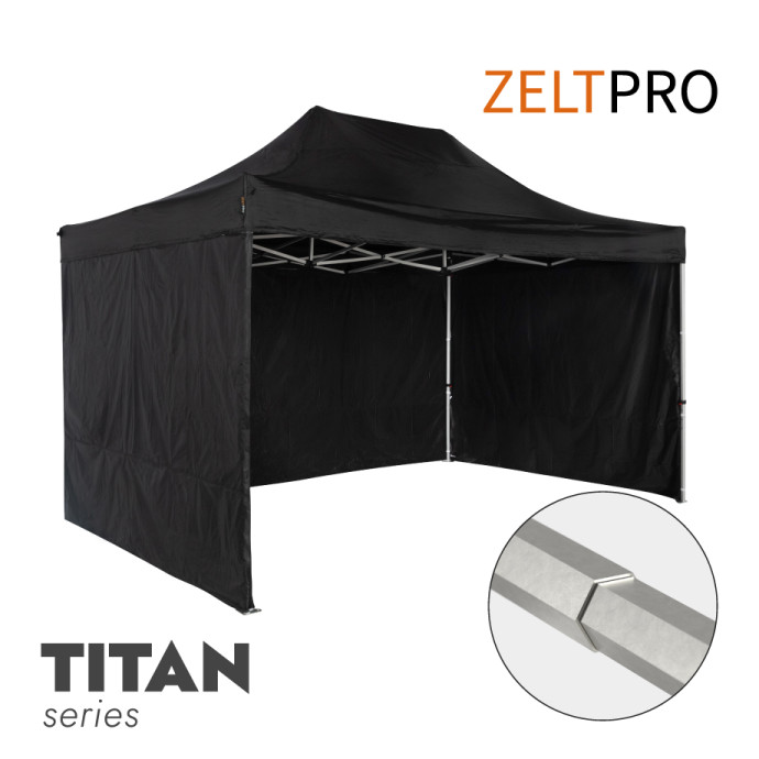 Prekybinė Palapinė 3x4,5 Juoda Zeltpro TITAN