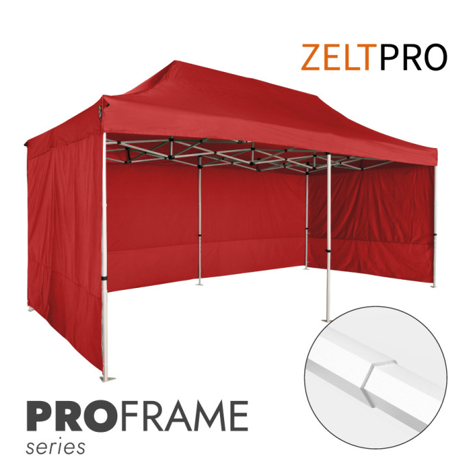 Prekybinė Palapinė 3x6 Raudona Zeltpro PROFRAME