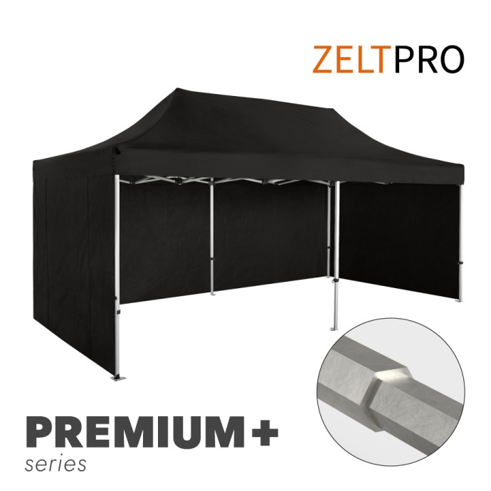 Prekybinė Palapinė 3x6 Juoda Zeltpro PREMIUM+