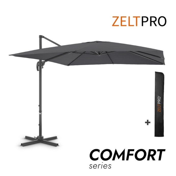 Saulės skėtis su užvalkalu Comfort Antracito