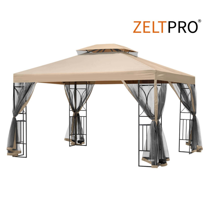 Paviljonas pavėsinė Zeltpro Classic 300x400 Ruda