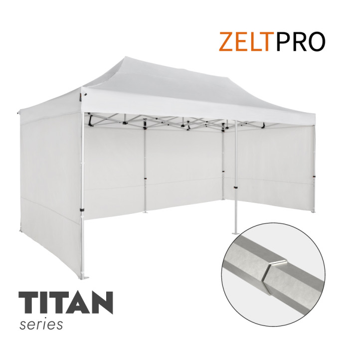 Prekybinė Palapinė 4x8 Balta Zeltpro TITAN