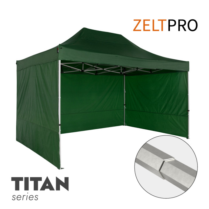 Prekybinė Palapinė 3x4,5 Žalia Zeltpro TITAN