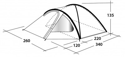 Palapinė Outwell Cloud 4