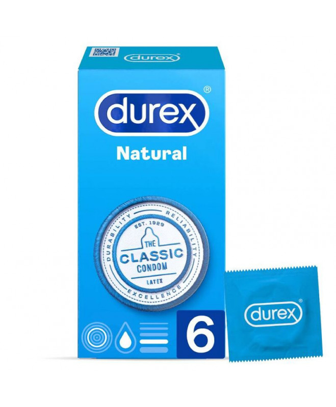 DUREX NATURAL CLASSIC 6 UNITS