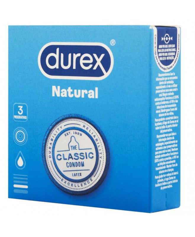 DUREX NATURAL CLASSIC 3 UNITS