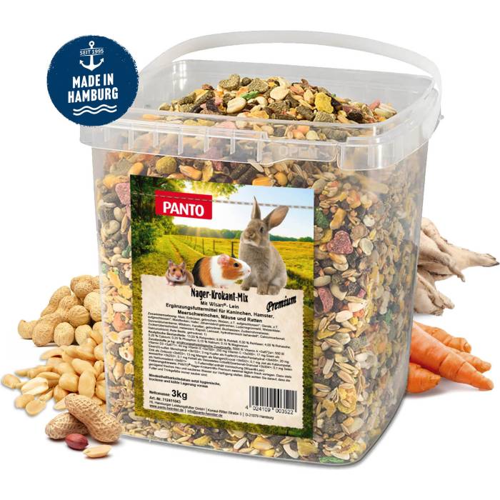 Panto Nager Krokant Mix Premium unirversalus maistas graužikams, 3 kg