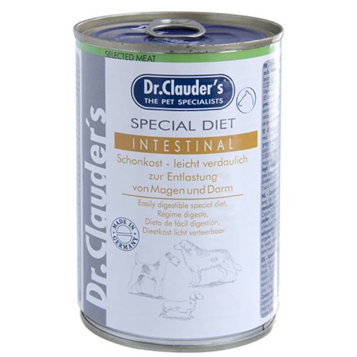 Dr. Clauder's Special Diet Intestinal šlapias maistas skrandžio ir žarnyno problemų turintiems šunims, 400 g