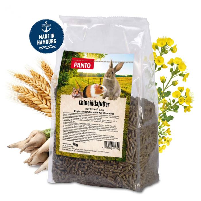 Panto Chinchillafutter maistas šinšiloms, 1 kg