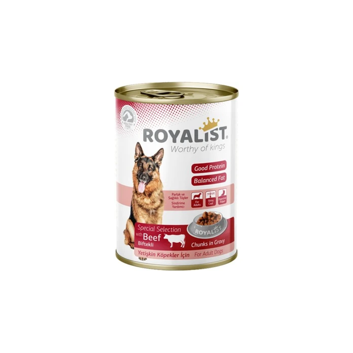 Royalist Wet Chunk Dog Beef šlapias maistas šunims, 400 g